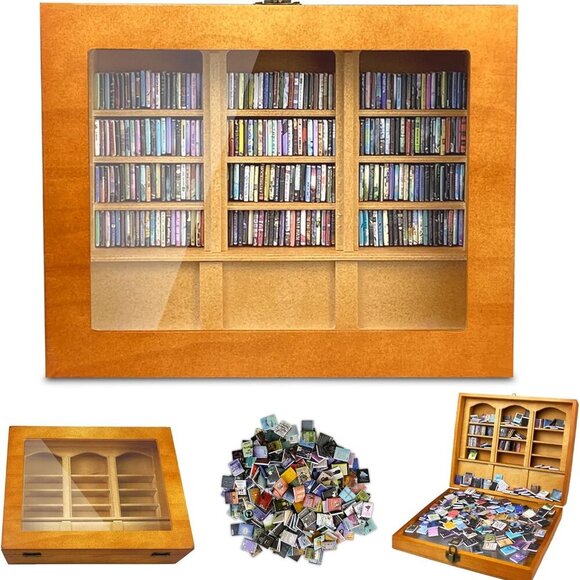 Other - Anxiety Bookshelf 300pcs Mini Books Mini Bookshelf Ornament Miniature Decor Shak